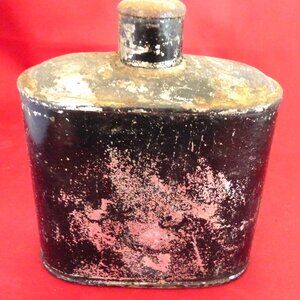 Antique primitive gun powder empty tin